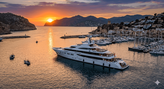 Mallorca marinas southwest coast aerial view