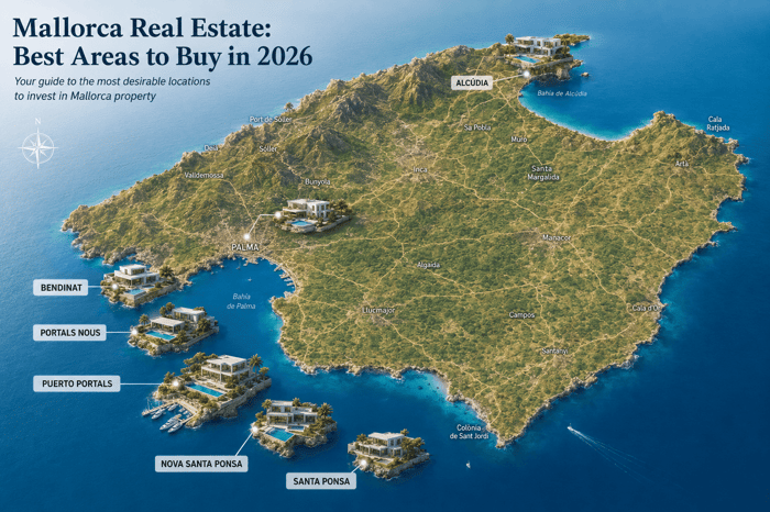 Inmobiliaria en Mallorca: Mejores Zonas para Comprar en 2026