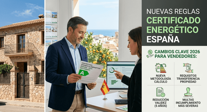 Neue Regeln für den spanischen Energieausweis: Was sich 2026 für Verkäufer ändert