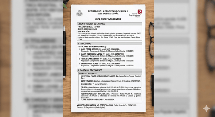 Understanding the Nota Simple: What Every Mallorca Buyer Must Check Before Signing