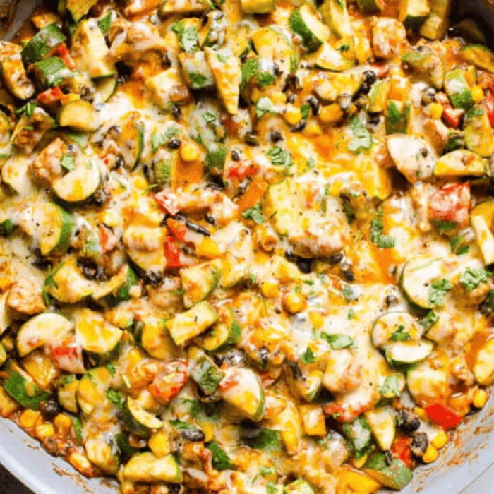 One-Pan Tex-Mex Chicken and Zucchini