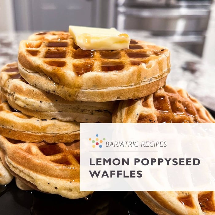 Lemon Poppyseed Protein Waffles