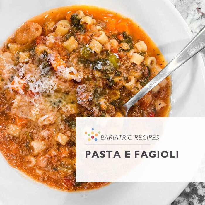 High Protein Pasta e Fagioli Soup