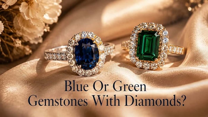 Blue Or Green Gemstones With Diamonds? The Colour Choice That Changes Everything