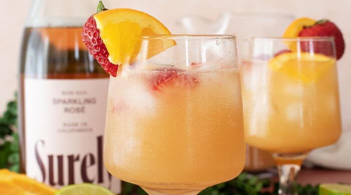 Rosé Sangria with Alcohol-Free Sparkling Rosé