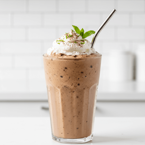 A Cleaner Holiday Peppermint Mocha Frappé
