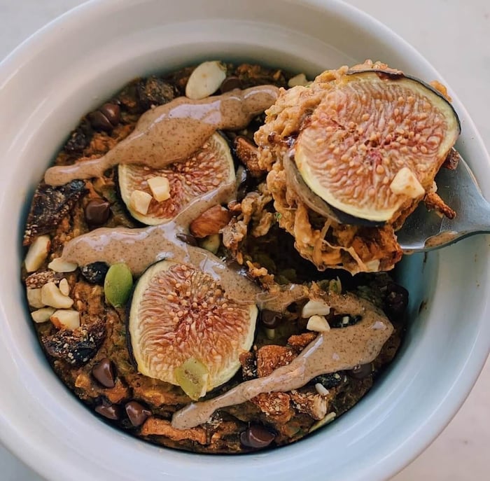 Single Serving Vanilla & Fig Oat Bake