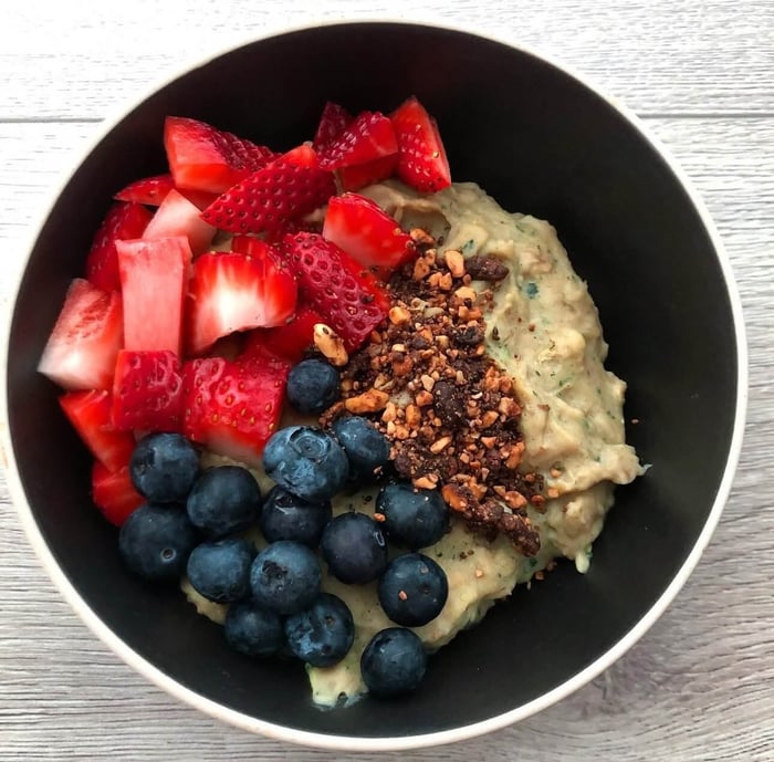 Zucchini Banana Oatmeal Bowl