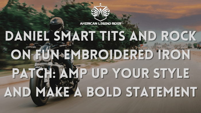 Daniel Smart Tits and Rock On Fun Embroidered Iron Patch: Amp up Your Style and Make a Bold Statement