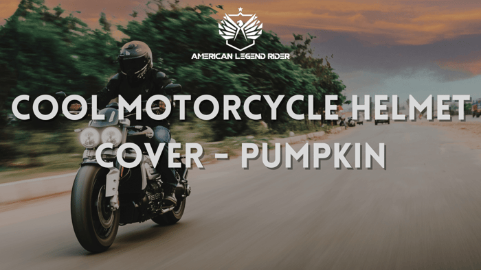 COOL MOTORCYCLE HELMET COVER - PUMPKIN