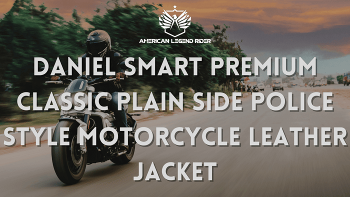 Police Style Motorcycle Leather Jacket at American Legend Rider (Reviewed)