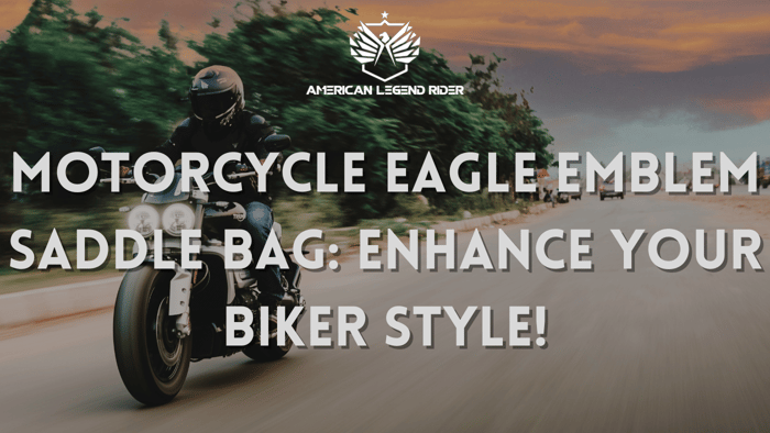 MOTORCYCLE EAGLE EMBLEM SADDLE BAG: Enhance Your Biker Style!