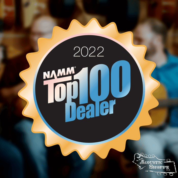 The Acoustic Shoppe Named a Top 100 Dealer by NAMM for 2022