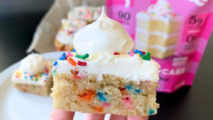 Keto Funfetti Butter Cake Bars