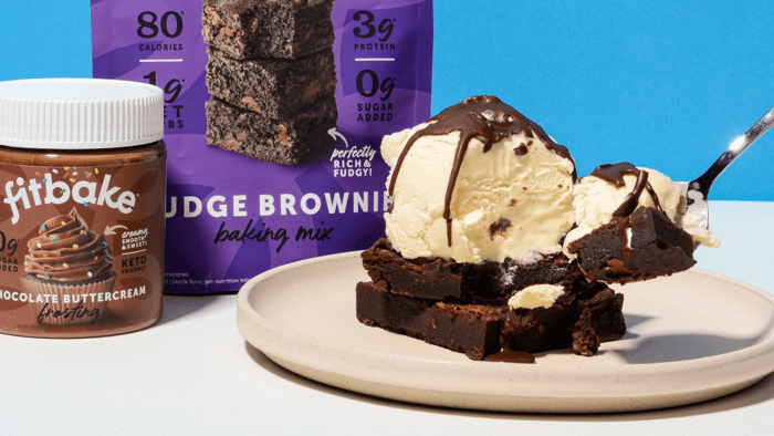 Keto Hot Fudge Brownie Sundae