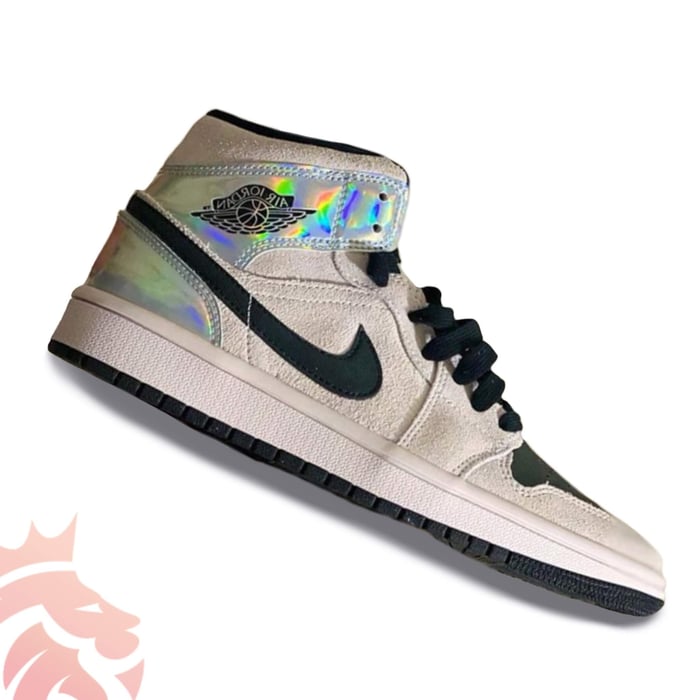 Air Jordan 1 Mid WMNS Iridescent Barely Rose Colorway