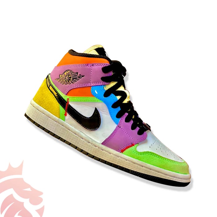 A Closer Look: Air Jordan 1 Mid SE Multicolor Drops Spring 2020