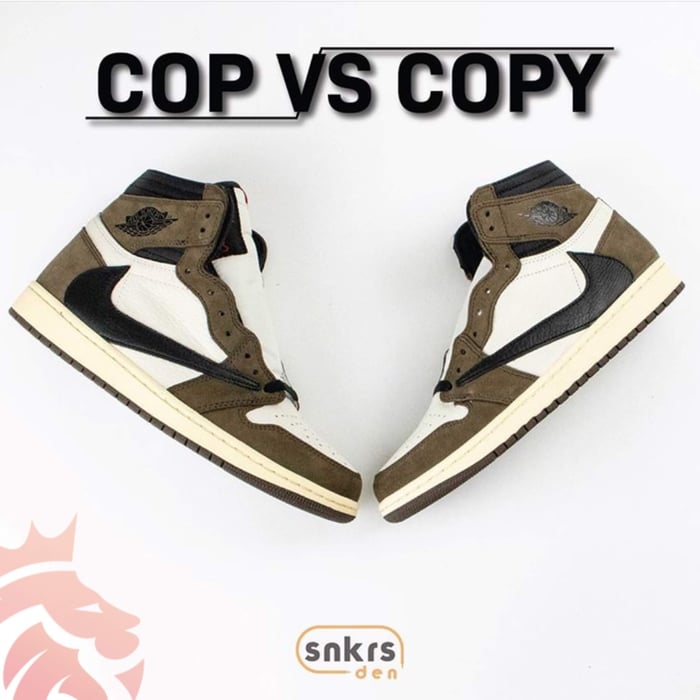 Real Vs Fake: Travis Scott Air Jordan 1 “Dark Mocha”