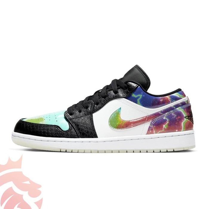 First Look: Air Jordan 1 Low Neon Glow “Galactic” Colorway
