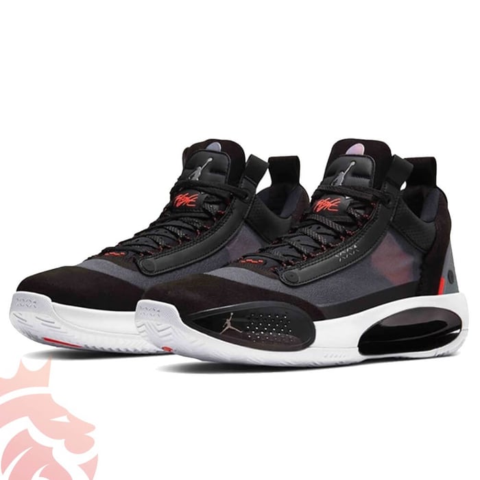 First Look: Air Jordan 34 Low Black Laser Orange Colorway