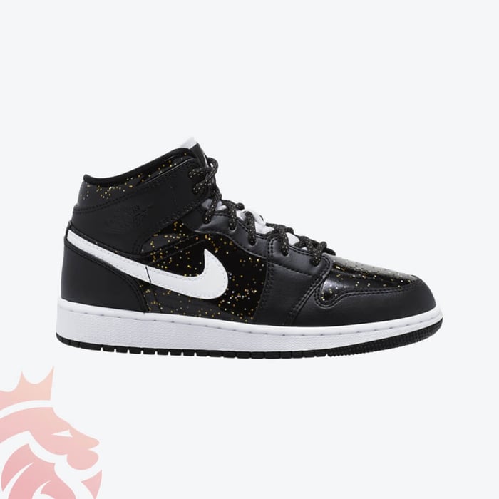First Look: Air Jordan 1 Mid “Black Speckle”