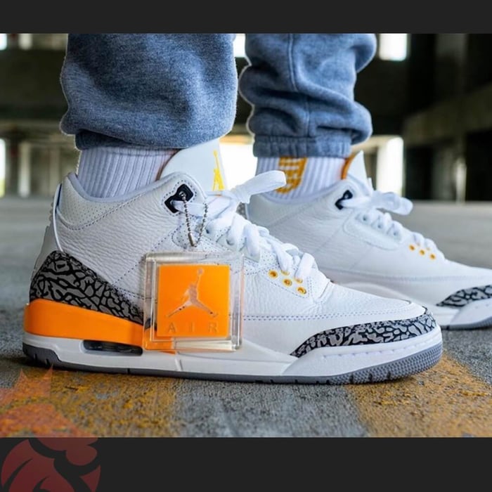 Yankeekicks On Foot WMNS Air Jordan 3 Retro “Laser Orange”