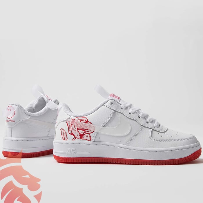 First Look: Nike Air Force 1 Low University Red Rose Colorway