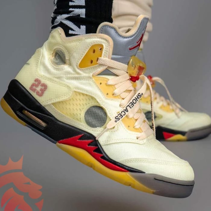 Yankeekicks Closet: Off-White x Air Jordan 5 “Sail”
