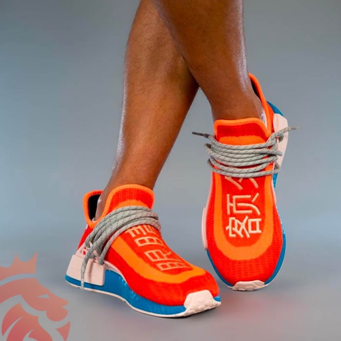 Yankeekicks On Feet Pharrell x adidas NMD Hu Extra Eye "Bold Orange"   YankeeKicks Online