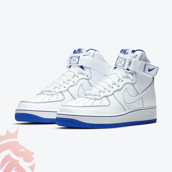 First Look: Nike Air Force 1 High “Exposed Blue Stitch”