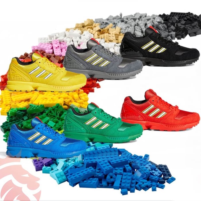 First Look: LEGO x adidas ZX 8000 “Color Pack”