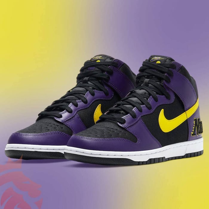 A Closer Look: Nike Dunk High EMB â€œLakers Capâ€ -YankeeKicks 