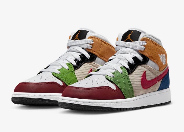 Air Jordan 1 Mid GS “Patchwork”