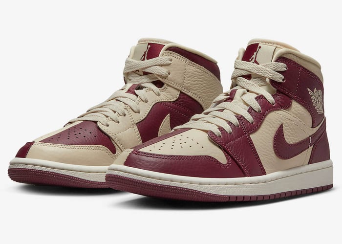 Air Jordan 1 Mid Split “Beach Cherrywood”