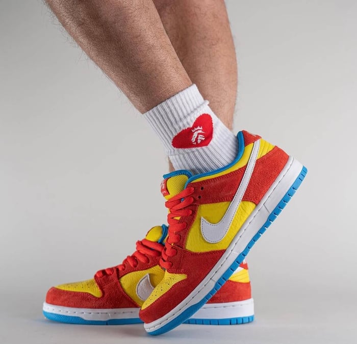 Nike SB Dunk Low “Bart Simpson” On-Feet