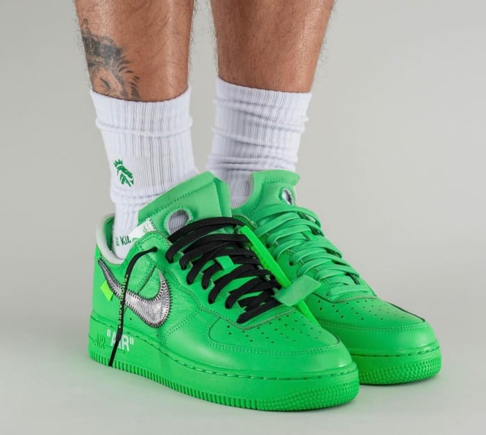 Off-White x Nike Air Force 1 Low “Light Green Spark”