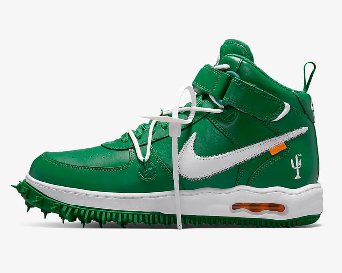 Off-White x Nike Air Force 1 Mid “Pine Green”