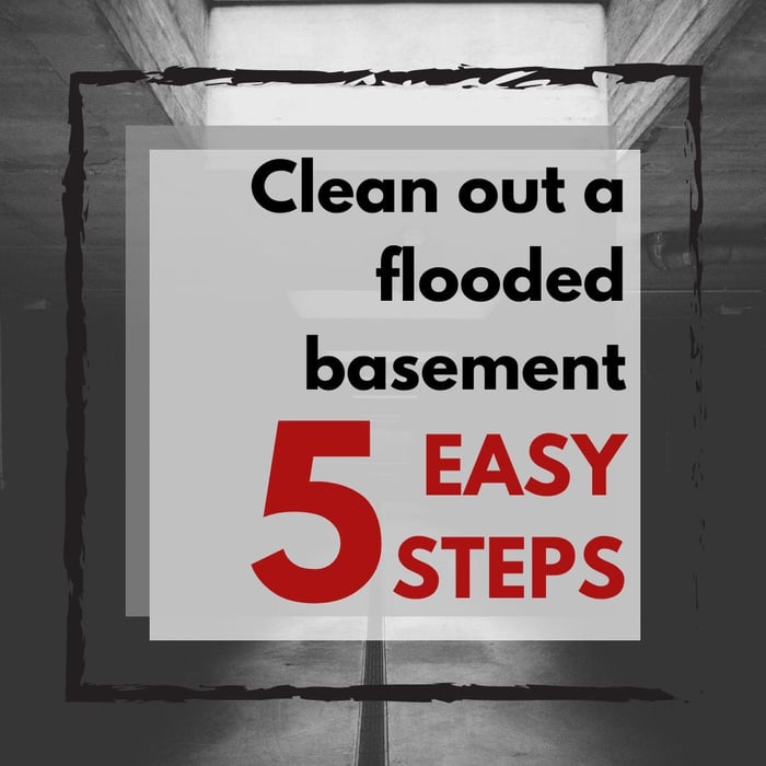 Cleaning up after a flood in 5 steps