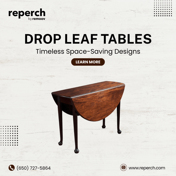 Drop Leaf Tables: Timeless Space-Saving Designs