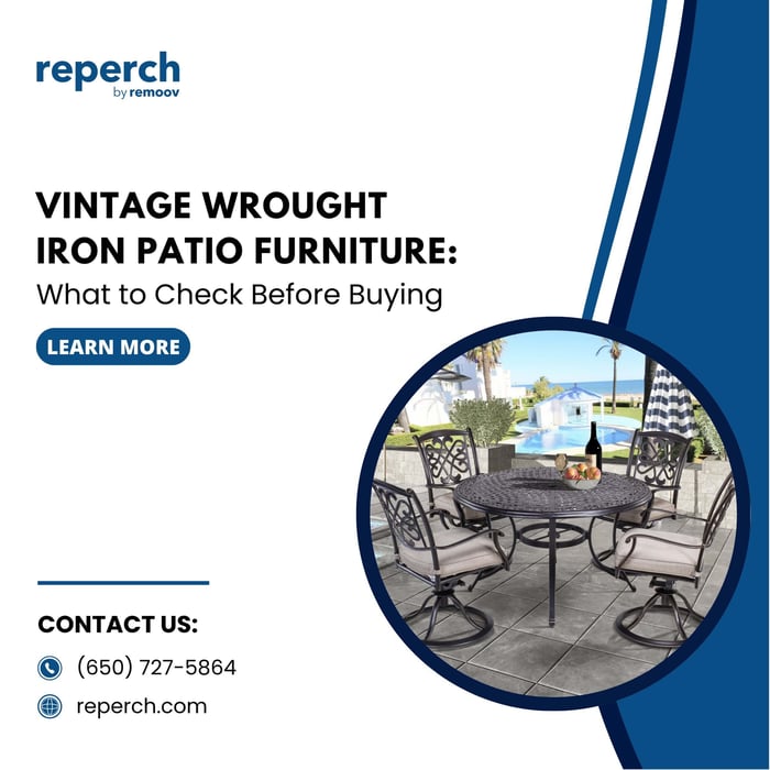 Vintage Wrought Iron Patio Furniture: What to Check Before Buying