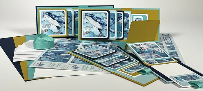 OOAK Class Along - Waterfall Slimline Card Workshop