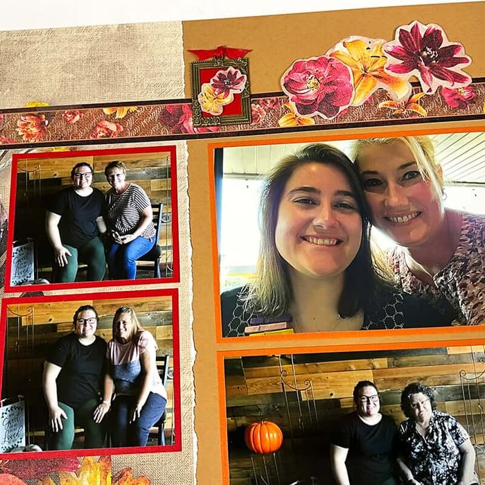 Coming Up Roses Layouts - Scrap sweet shower memories.