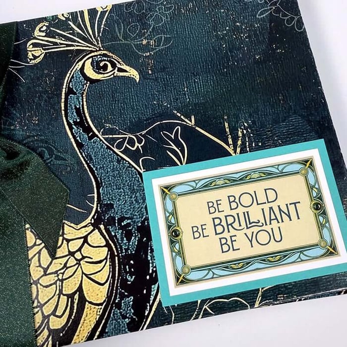 Make an interactive album featuring the Inspired page kit.