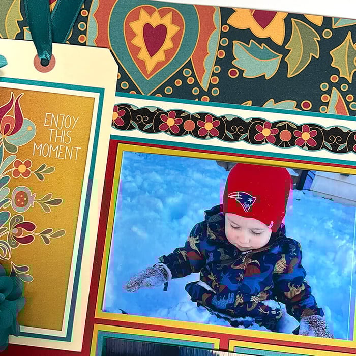 Create versatile layouts with the Folk Art Page Kit