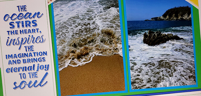 Surf Shop Layouts - Scrap your favorite water memories.
