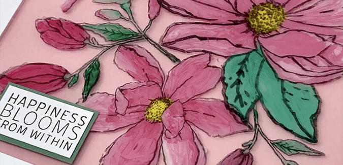 Magnolia stamps + stamping techniques = More cards.