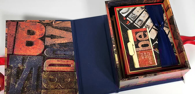 Typeset Handmade Box with Cards