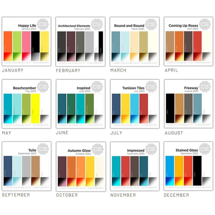 2025 Color Palettes—Create perfectly coordinated projects.