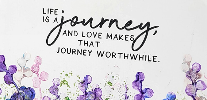 Ever After Stamps - Creating faux watercolor cards.