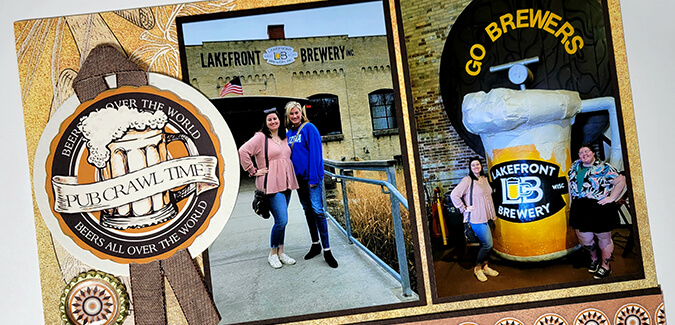 Hops and Barley Remix Layouts for brew-tiful memories.